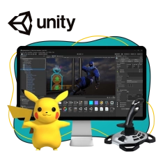 Мир игр на Unity 2D на популярном движке + AI-помощники - КИБЕРшкола программирования для детей, компьютерные курсы для школьников, начинающих и подростков - KIBERone г. Пролетарский